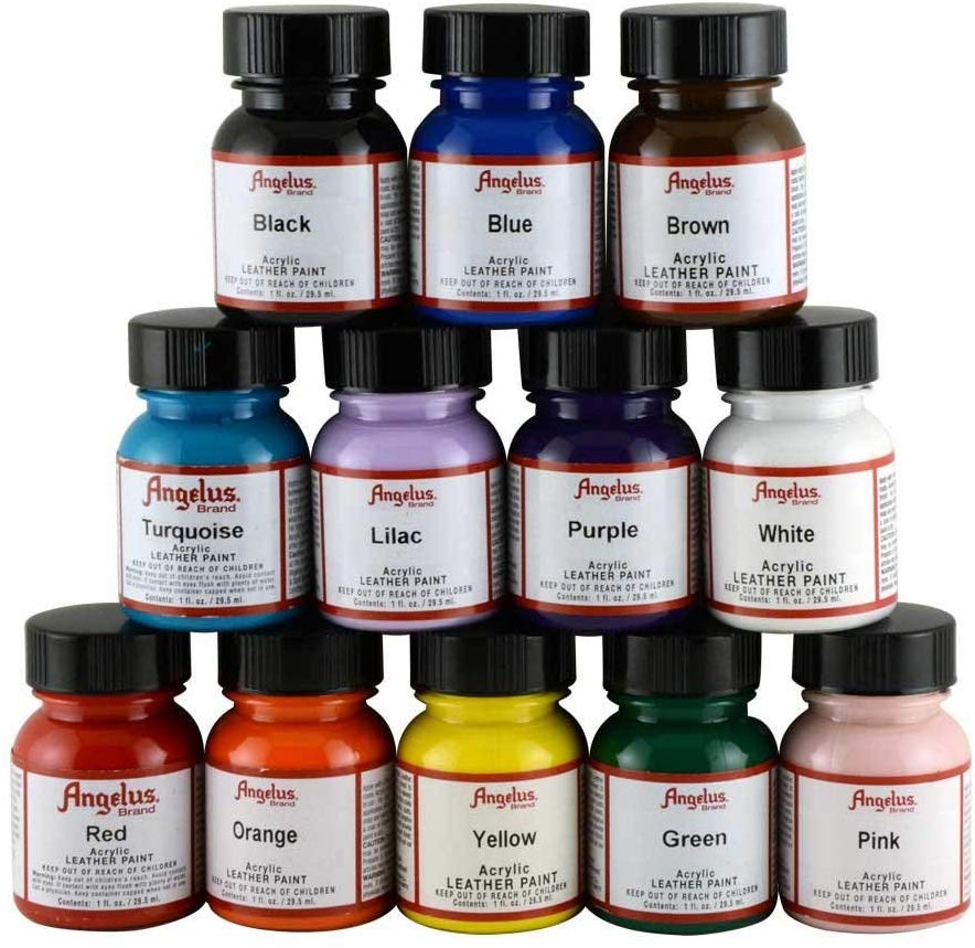 Angelus Leather Paint Set of 12 1 Oz – Be Creative