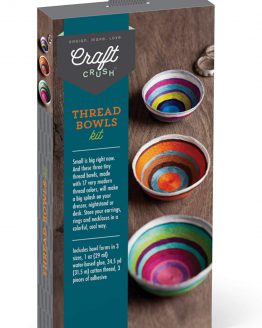 Thread Bowls Kit – Craft Kit Makes 3 Tiny Thread Bowls